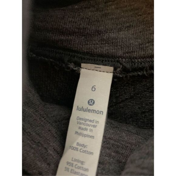 Lululemon Make A Move Funnel Neck Pullover Sweatshirt gray women's size 6 - Picture 4 of 6